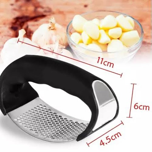 Triturador de Ajo Ergonómico - Acero Inoxidable