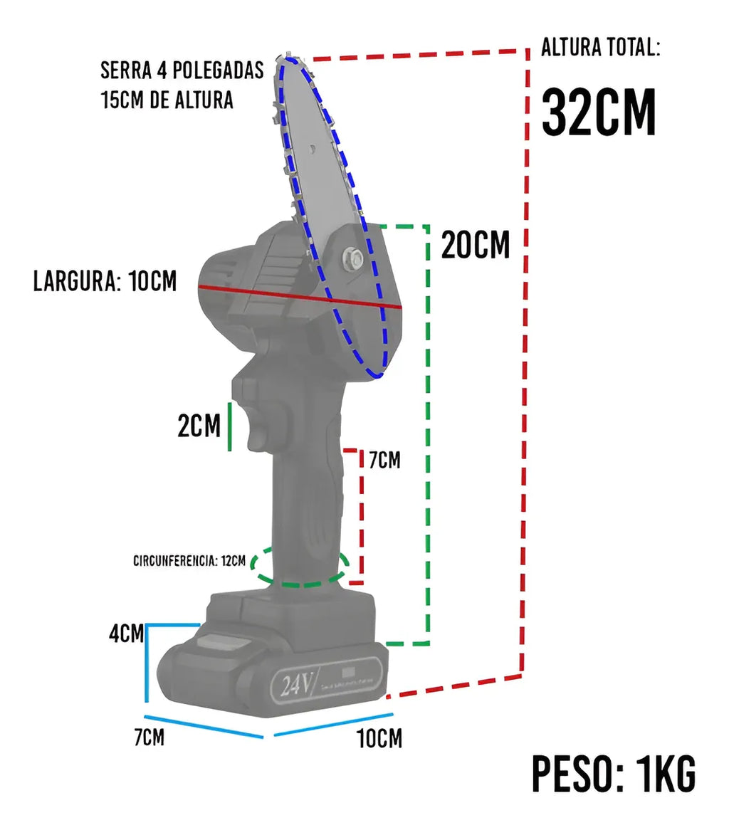 Mini Motosierra Electrica De Mano 48V
